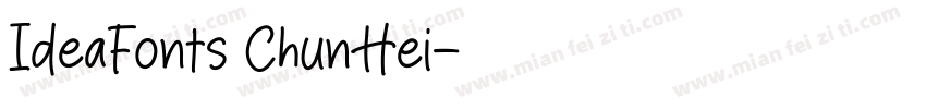 IdeaFonts ChunHei字体转换